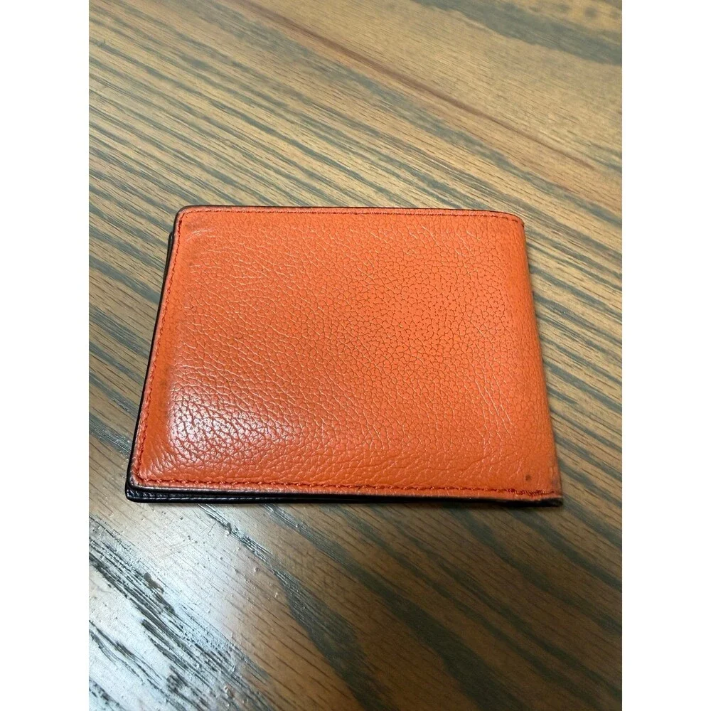 Coach Orange Mens Slim Wallet